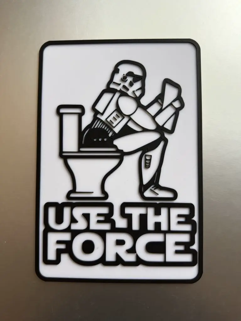 Using The Force Sign 3D Printer Files | 3MF File | Star Wars Stormtrooper Use the force sign ...