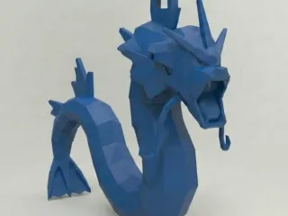 Low Poly Gyarados Keychain | #28