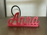 Custom Name Stand – Elegant Script Desk Decor 3D-1