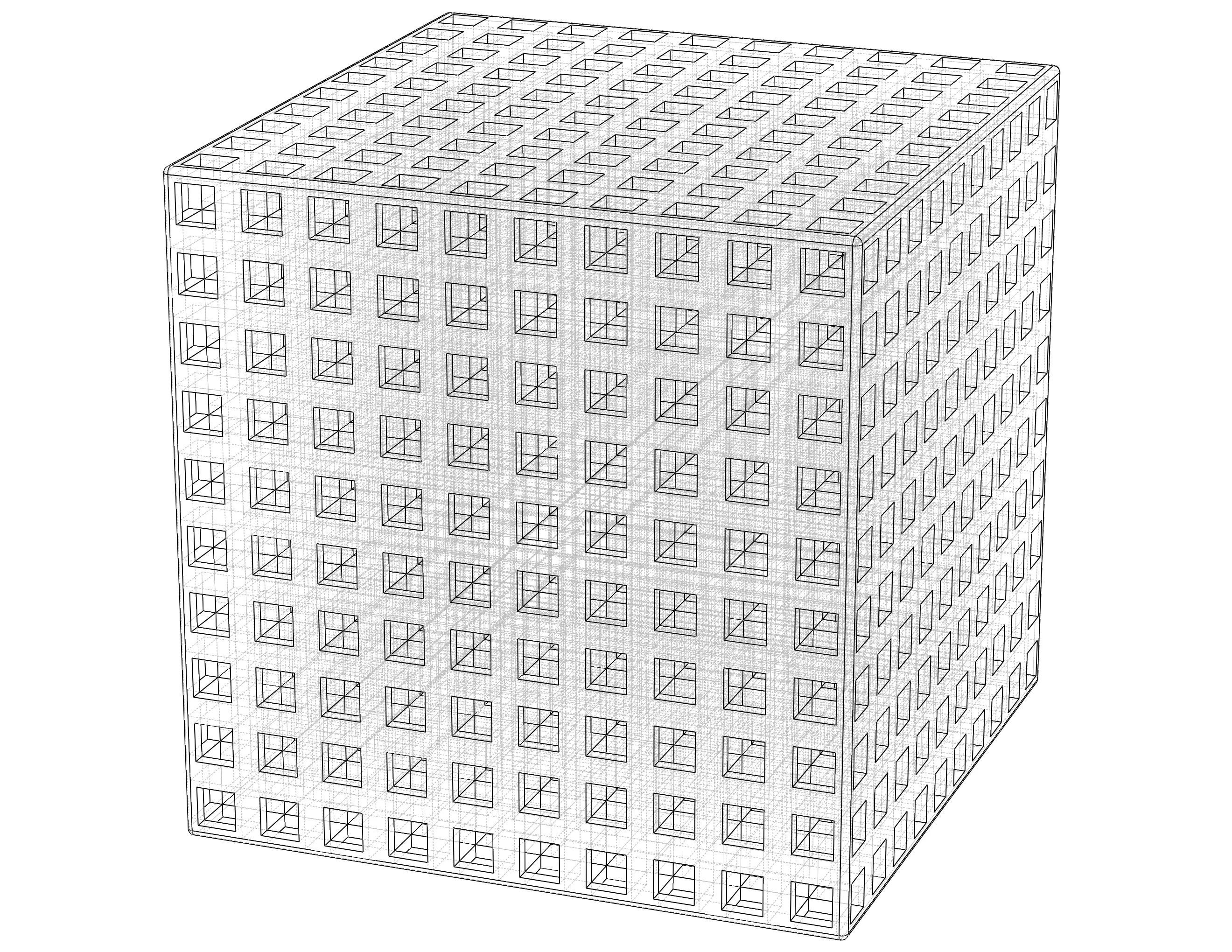 Simple Cubic Lattice Structure