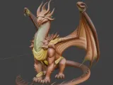 D&D Brass Dragon Miniature-5