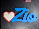 "Zio" Script Sign with Heart-1