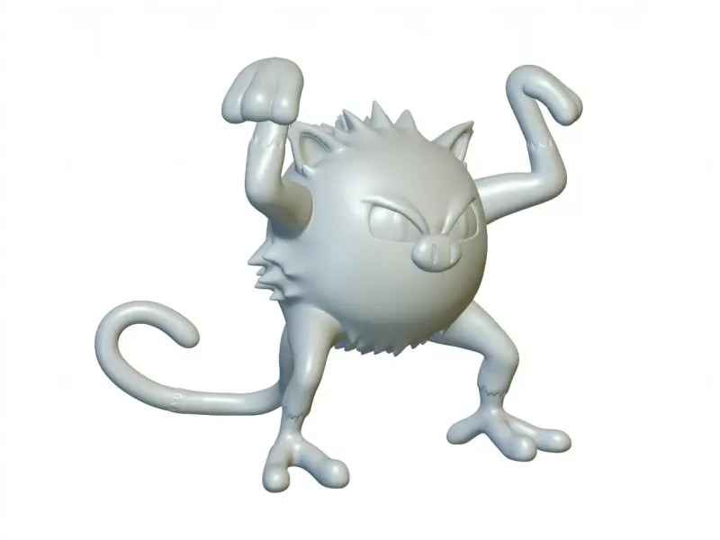 Pokemon Mankey #56 - Prêt pour l'impression 3D !