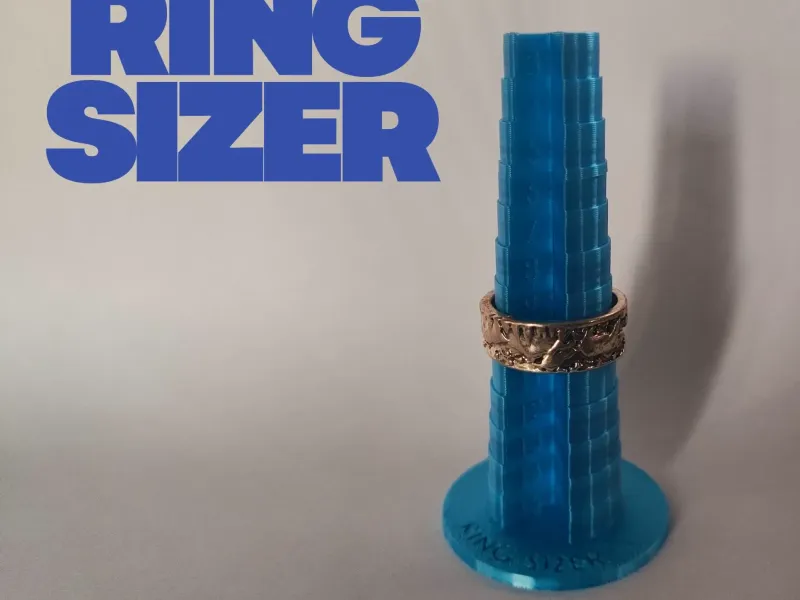 Ultimate Ring Sizer Cone (US 3–15, Labeled)