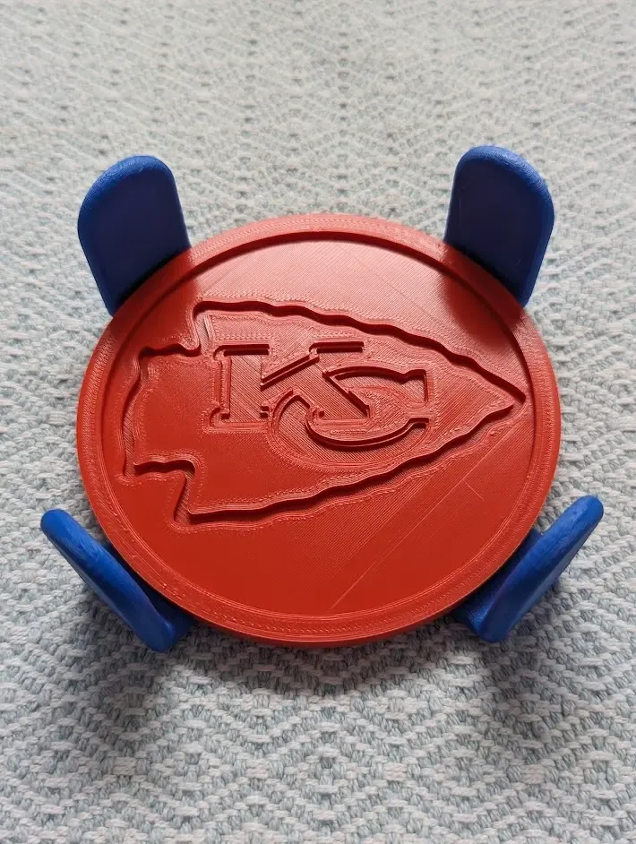Sous-verre Kansas City Chiefs avec support (6 pièces)