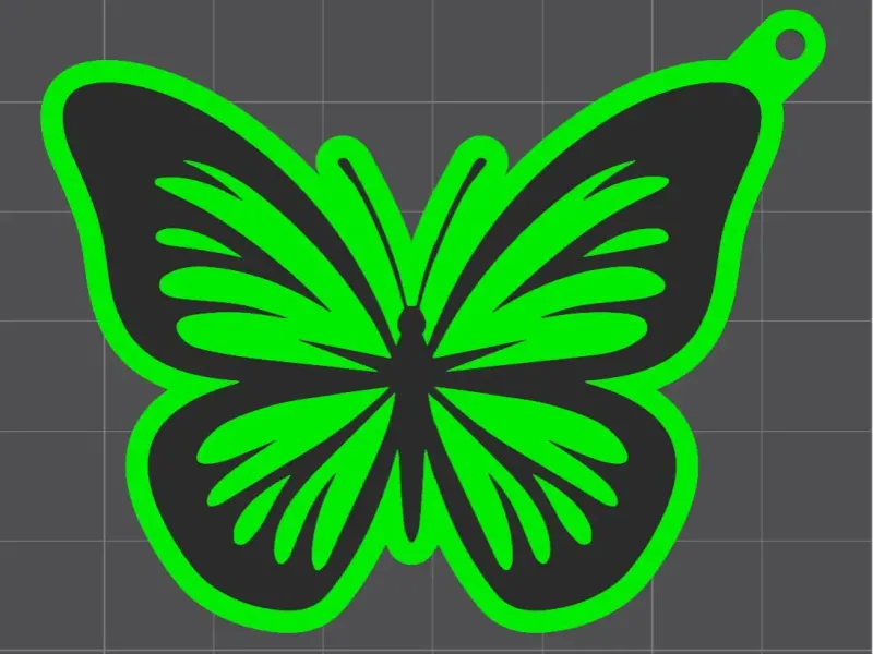 Butterfly keychain - Llavero mariposa