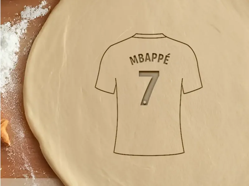 Mbappe Cookie Cutter, Biscuit Cutter