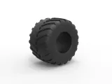 Monster Jam tire 24 Scale 1:25-1