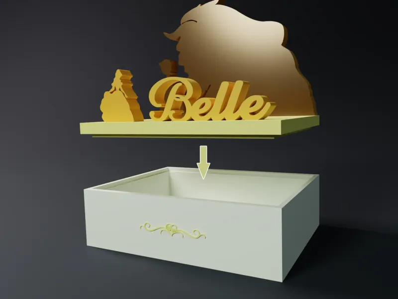 DISNEY PRINCESS BELLE BOX - DIE SCHÖNHEIT UND DAS BIEST