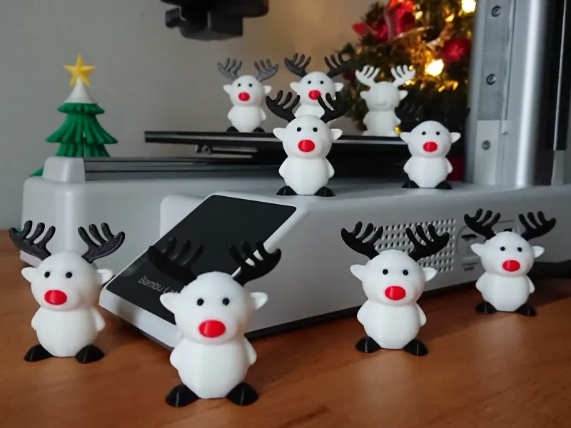 Adorables mini renos de Navidad