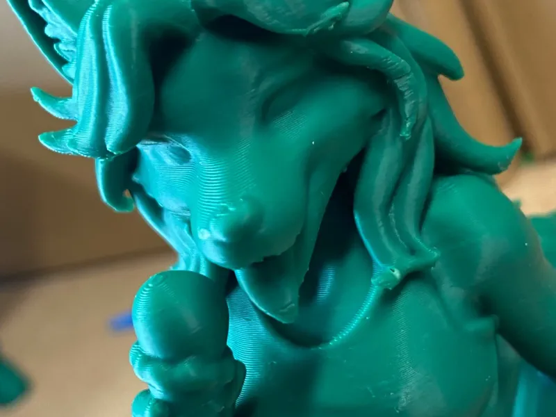 Licking Ice cream bust