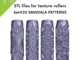 Mandala Texture Rollers for Polymer Clay, Set 20-0