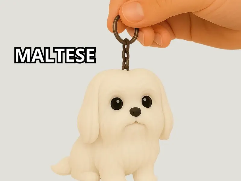 Maltese Keychain