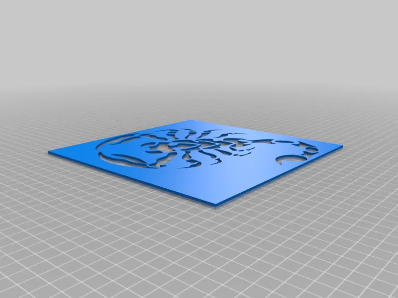 Free Digital Art STL Download - Scorpion Stencil 4by SMT_M 🦊
