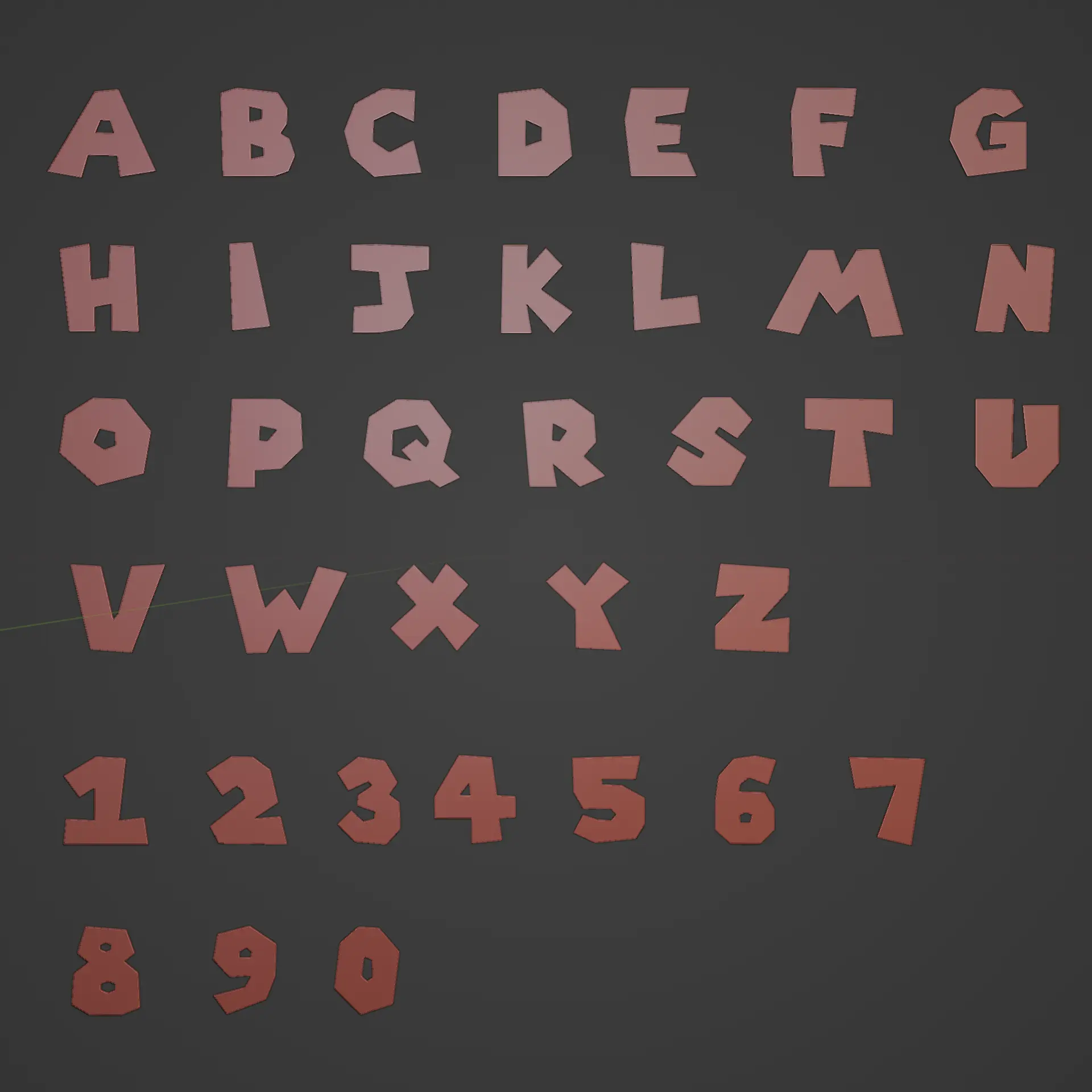 SUPER MARIO LETTERS