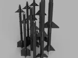 CHINESE AIR TO AIR MISSILES [9 pack] | MODELING PROP-0
