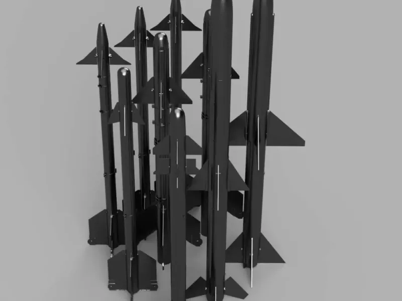CHINESE AIR TO AIR MISSILES [9 pack] | MODELING PROP
