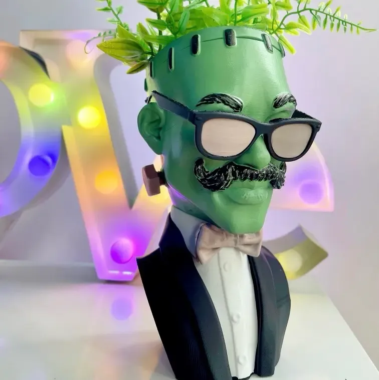 FRANKENSTEIN BUST PLANTER