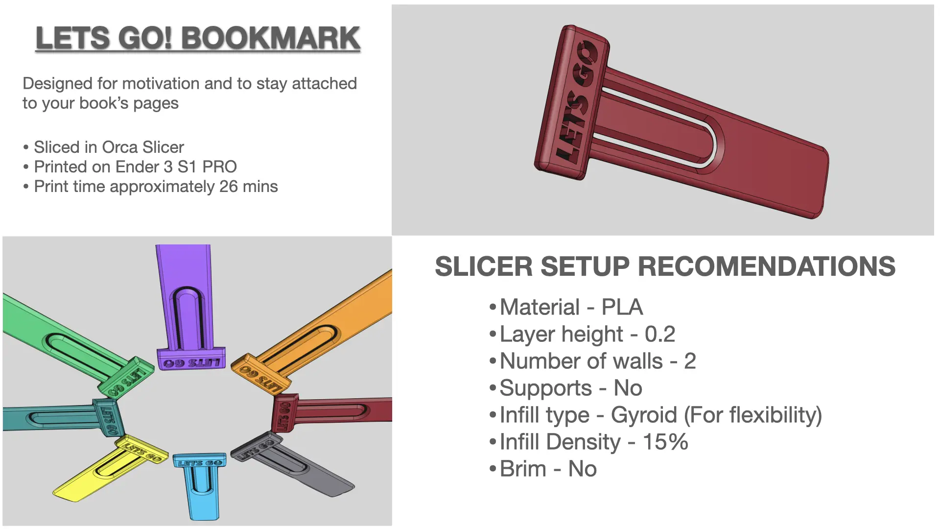 LETS GO! Bookmark