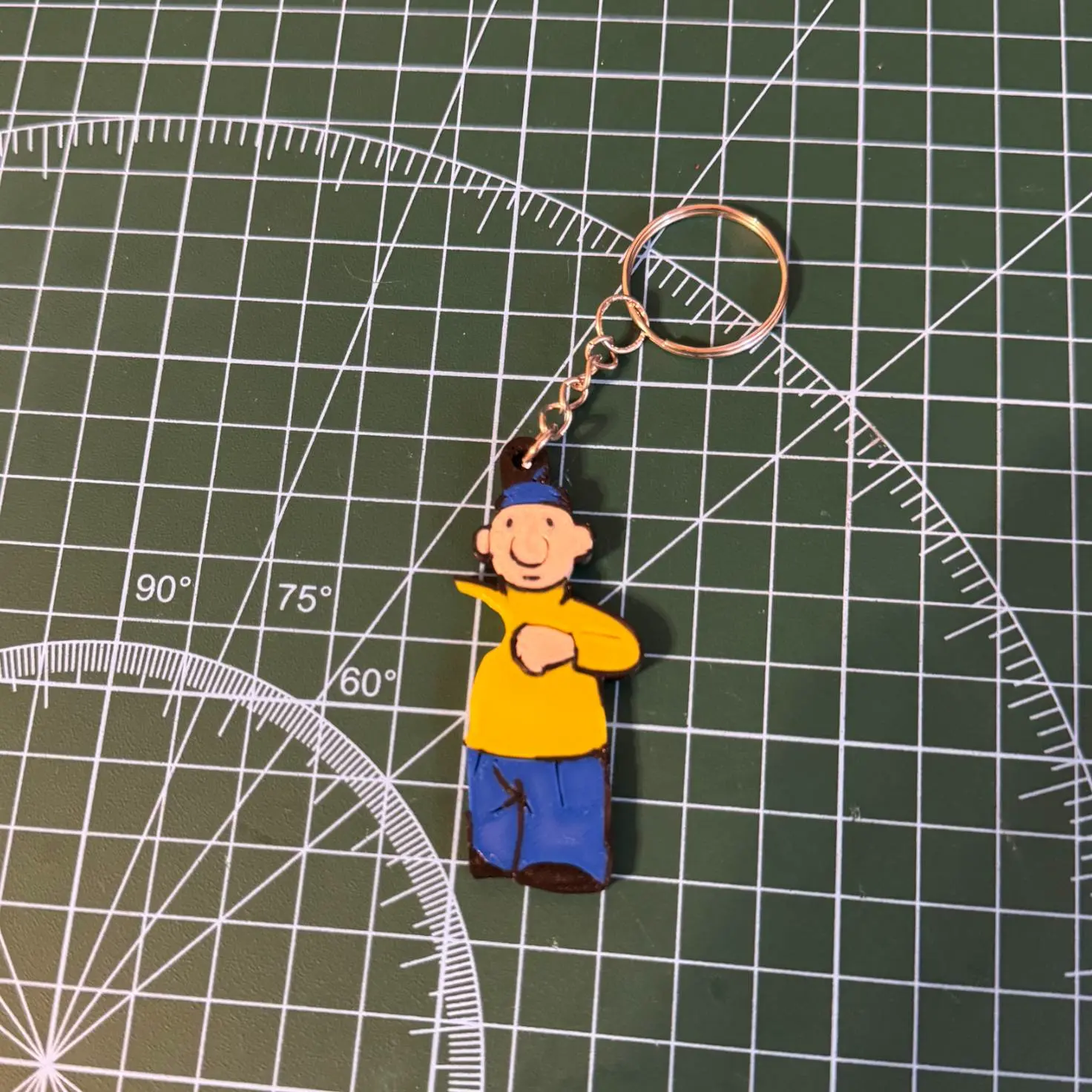 Pat & Mat keychain from the cartoon Neighbors nr.2