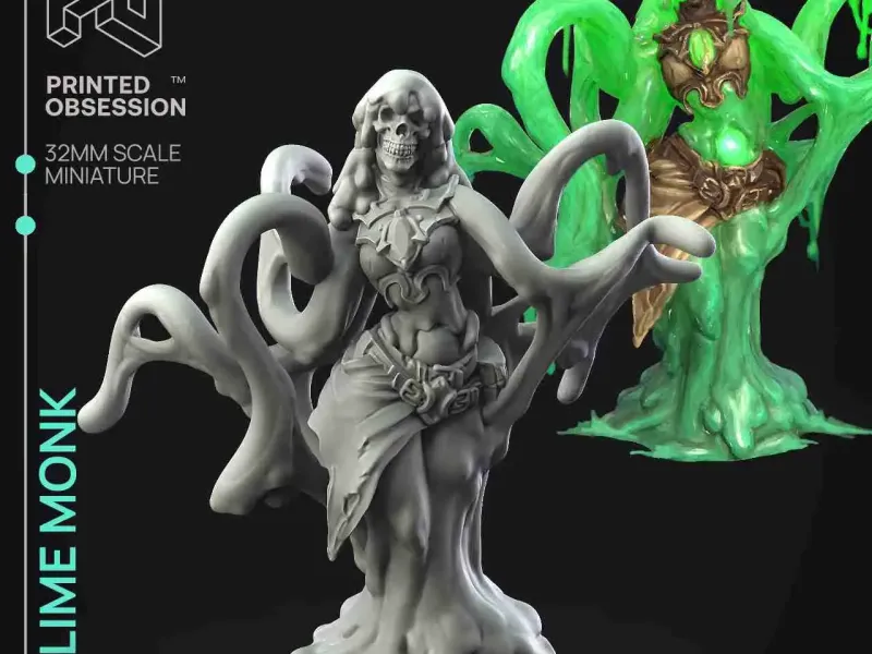 Slime Monk- Febuary 2023 - The Gelatinous Queen-Presupported