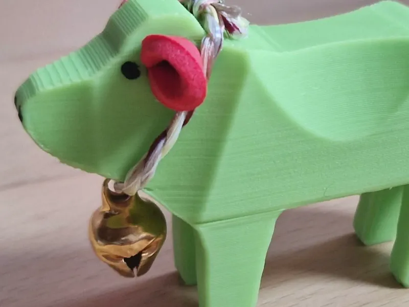 mooie koe, tafeldecoratie