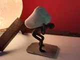 Hombre que carga roca-0