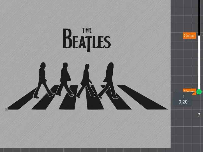 The Beatles Abbey Road Black over White