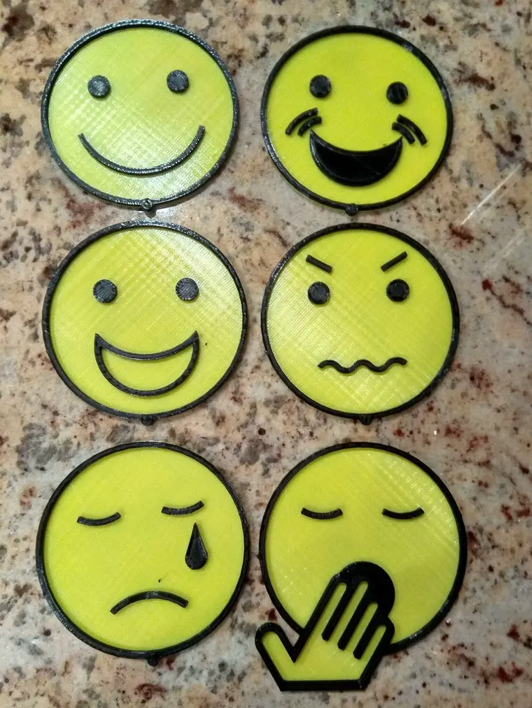 Feelable Smilies for blind people | 3D models download | Creality Cloud