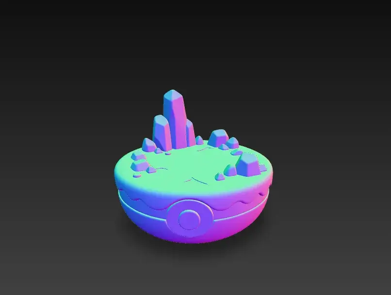 Pokemon Ground Base/stand for Chibi Pokemon models