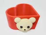 Cute Bear Soap & Sponge Holder Bathroom Tray-1