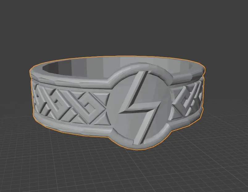 Rune ring (othala and soulu)