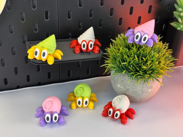 Шарнирный рак-отшельник - Игрушки и игры - PLA - изделие 3D-печати - фото 6