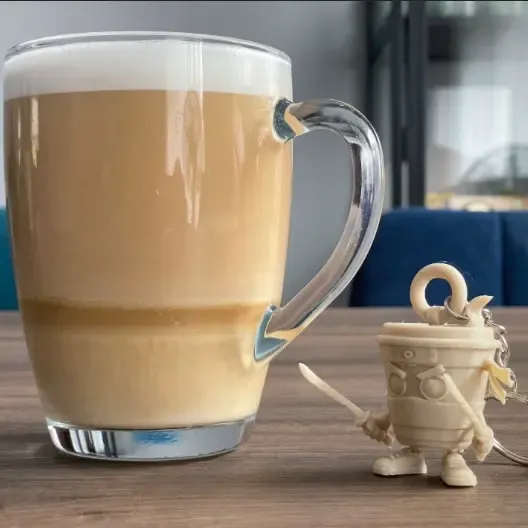 Cappuccino Assassino 3D Keychain-Italian Brainrot