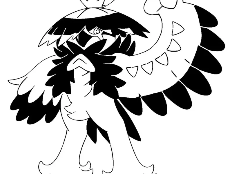 Pochoir Hisuian Decidueye