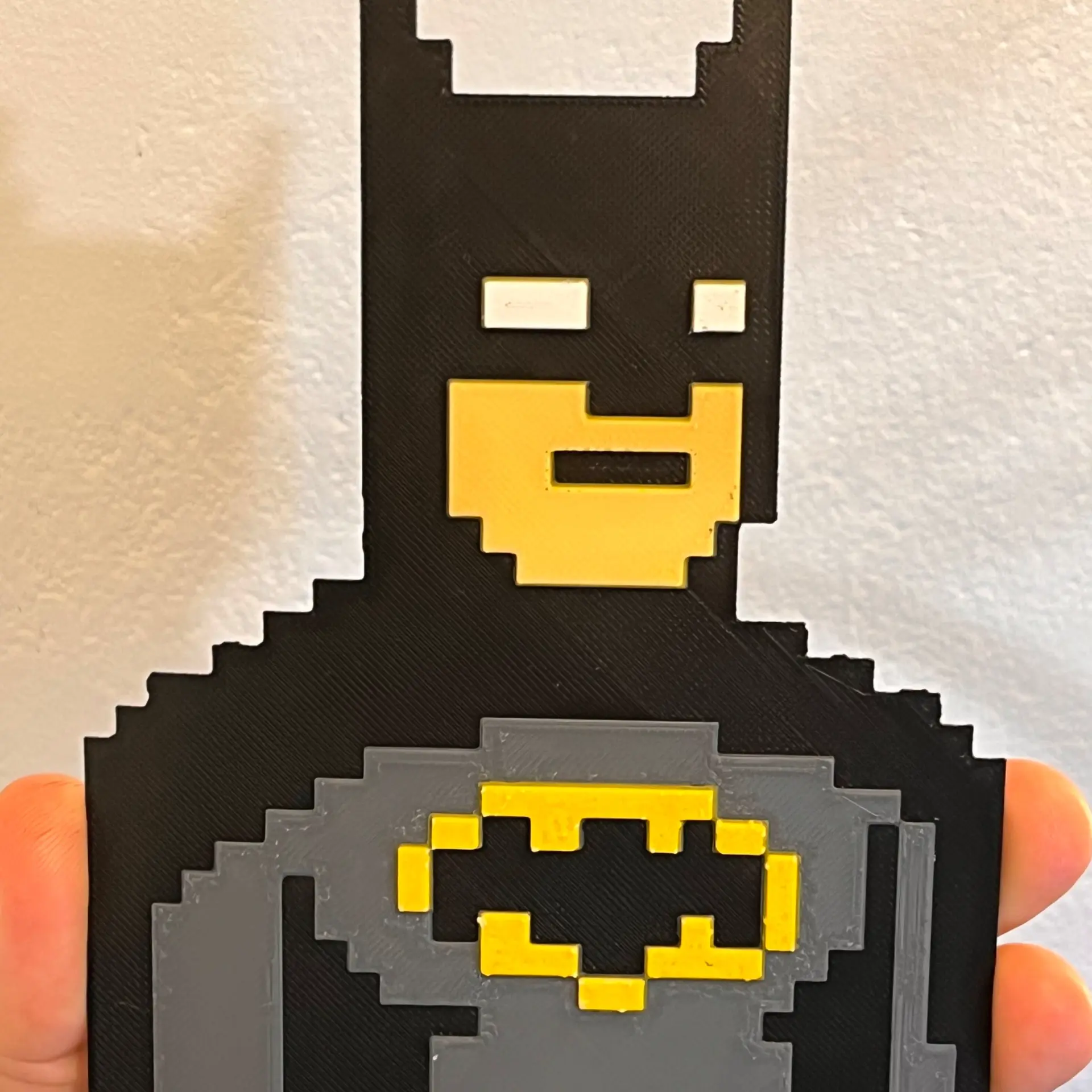 Batman 8 Bit Animation 3D Printer Files | 3MF File | Hueforge Batman 8 Bitss Wall Art ...