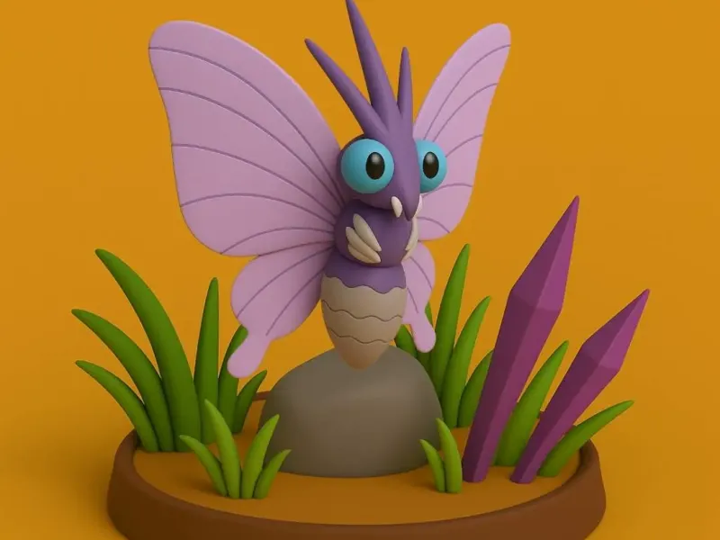 Pokemon battle style - Venomoth #049