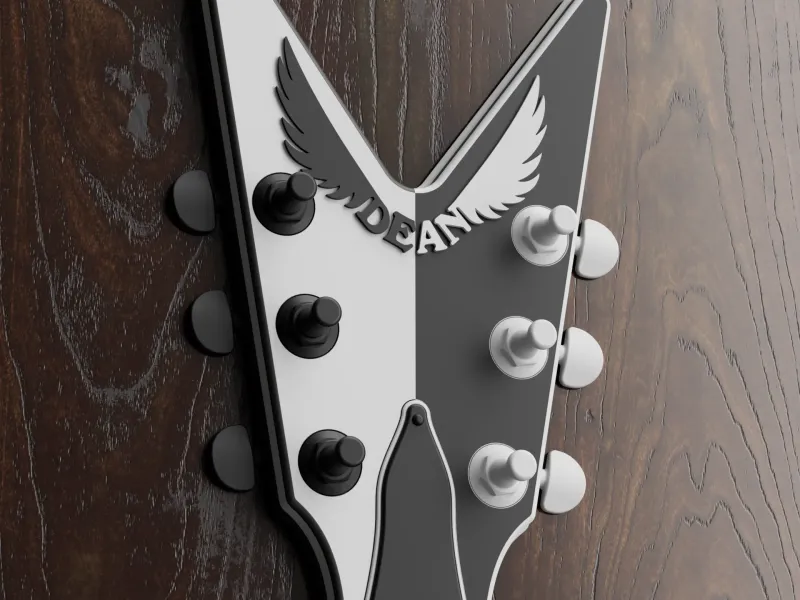 Testata di chitarra Dean ML - Arte da parete / Portachiavi