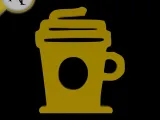 Simple Coffee Cup Symbol - 2D Art-0