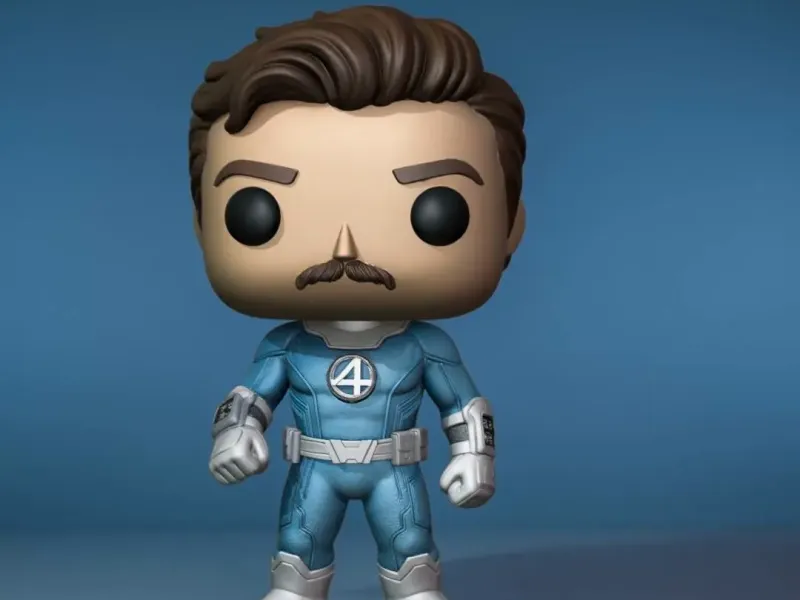 Mr. Fantastic Funko Style STL – Stretching Superhero Chibi