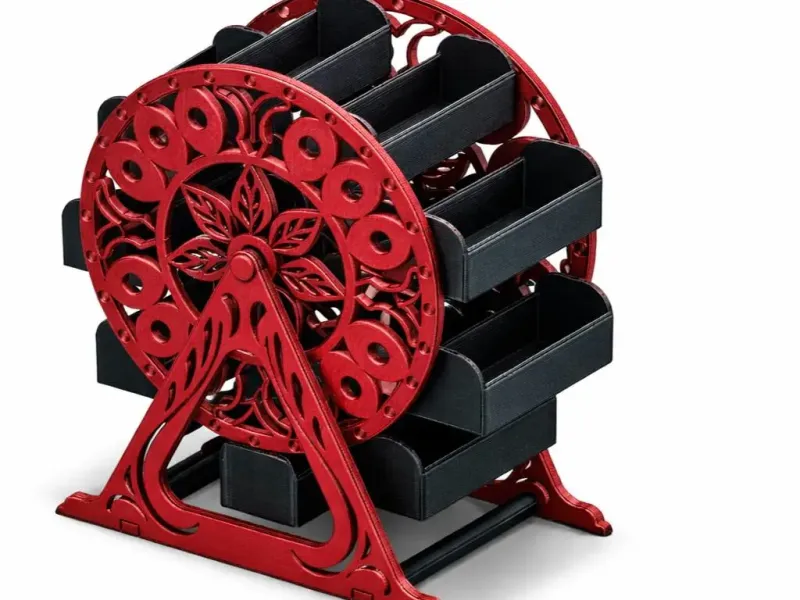 Rotating Ferris Wheel Organizer – Modular 3D Printed Storage