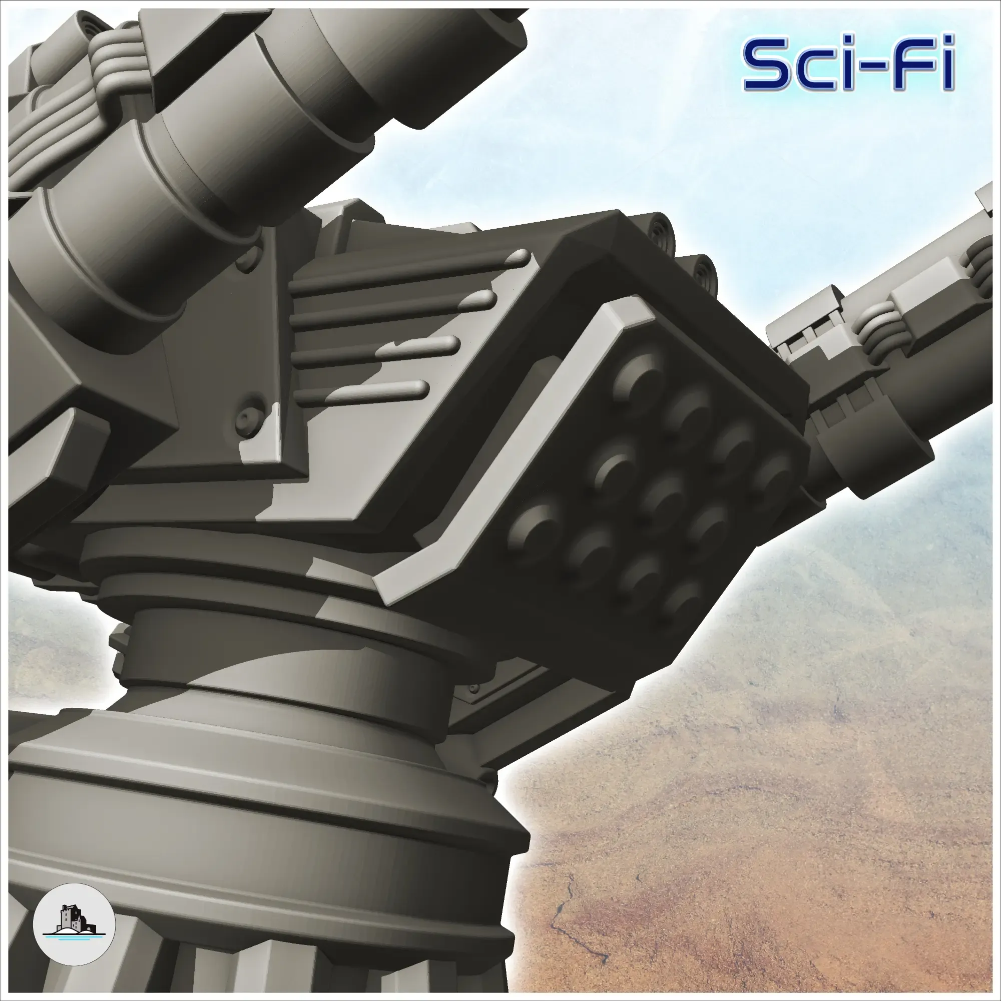 Swivel firing platform - Terrain Scifi Science fiction SF
