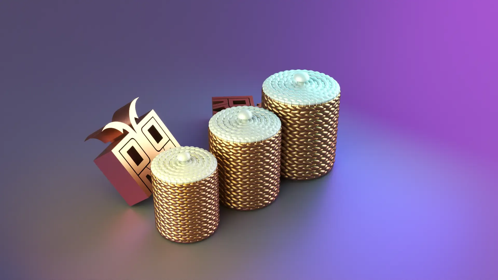 Cylindrical rope containers