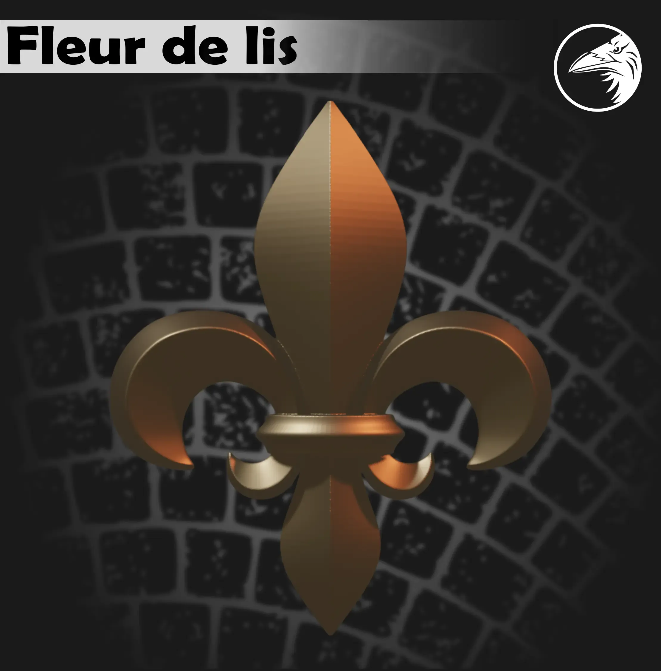 Fleur de Lis Royal Lily 3d | 3D модели скачать | Creality Cloud