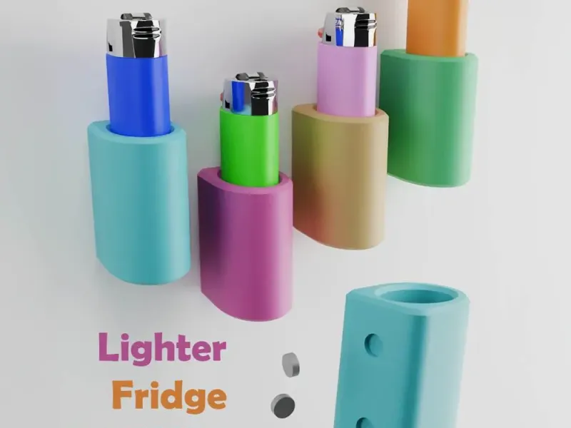 Lighter Holder Fridge Magnet