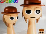 TUNNER SPRUNKI INCREDIBOX TAN | Sprunki 3D Model STL Fan Art-0
