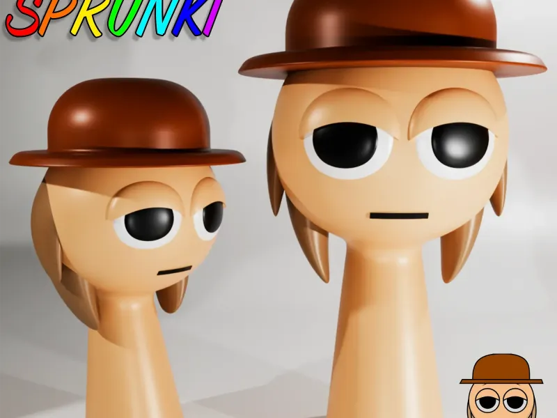 TUNNER SPRUNKI INCREDIBOX TAN | Sprunki 3D Model STL Fan Art