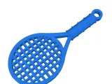 Tennis racket keychain-0
