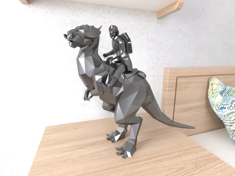 Han Solo Tau Taun  Lowpoly Low Poly
