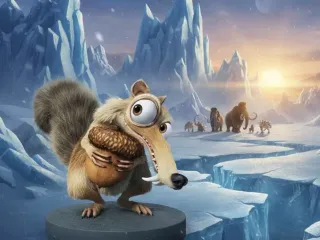 Ardilla, la era de hielo, almendra